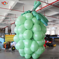 Fruits gonflables à suspendre, raisins violets gonflables géants, ballon gonflable en forme de raisin pour la publicité et la décoration des supermarchés