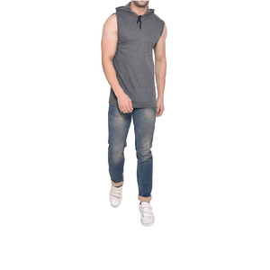 <b>Men's</b> Sleeveless Hoodie Fitness Cotton Activities Running Gym Training Sleeveless <b>Pullover</b> <b>Men</b> Sleeveless Hoodies - Product Image 1