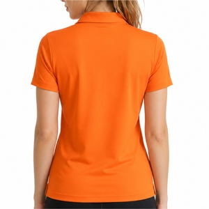 Camiseta polo con cremallera para mujer, de primera calidad, suave, de secado rápido, tejida en poliéster, informal, de tela suave y cómoda. - Product Image 2