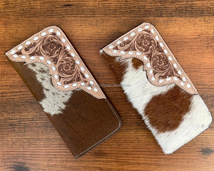 Carteras largas multitarjeta de negocios de cuero mecanizado a mano de gran capacidad para hombres, carteras plegables de piel de vaca de estilo Vintage - Product Image 2