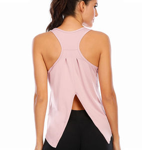 Camisetas sin mangas deportivas para mujer con tirantes, top sexy para gimnasio, camisetas de yoga para entrenamiento con diseño y talla OEM. - Product Image 6