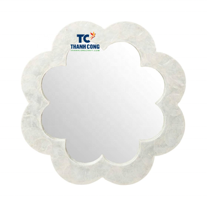 Espejo de Nácar con Diseño Floral Artístico, Espejo de Flores de Nácar, Exportador Confiable, Vietnam - Product Image 1