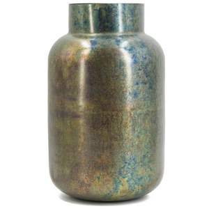 Jarrón de Vidrio Moderno con Aspecto Metálico Iridiscente, Estilo Nórdico, para Flores, Decoración de Mesa de Lujo para Bodas y Hoteles - Product Image 1