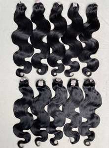 Extensiones de Cabello Humano Ondulado, 100% Cabello Vietnamita Virgen sin Procesar, Cutícula Alineada, Extensiones de Cabello Ondulado, Precio al por Mayor - Product Image 4