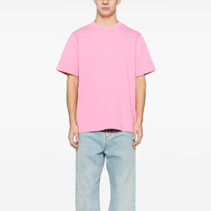 T-shirt blanc uni personnalisé en gros pour homme, 100 % coton épais, coupe classique, respirant sur le devant, écoresponsable, style streetwear décontracté - Product Image 4