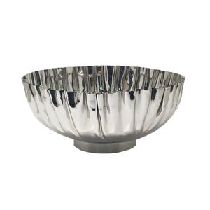 Corbeille à fruits antique en métal doré sur pied, vaisselle de cuisine - Product Image 4