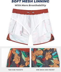 Pantalones Cortos Deportivos Sublimados Transpirables para Hombre, con Estampado Completo Personalizado, que Absorben la Humedad, Ropa de Gimnasio para el Mercado Estadounidense 2026 - Product Image 4
