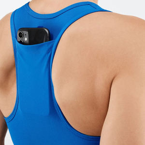 Sujetador deportivo de yoga popular al por mayor con bolsillo de malla, de secado rápido, con almohadillas para el pecho, para gimnasio, deportes, correr, yoga y fitness para mujer - Product Image 3