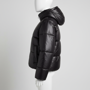 Manteau d'hiver à col montant uni en duvet, veste matelassée en coton, veste épaisse et chaude pour homme - Product Image 4