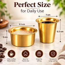 หม้อทองเหลืองแบบ Bain Marie ขนาด 9.5 ซม. x 5 ซม. พร้อมฝาปิด ใช้กับเตาแก๊ส ความจุ 120 มล. เหมาะสำหรับใช้ในชีวิตประจำวัน - Product Image 2