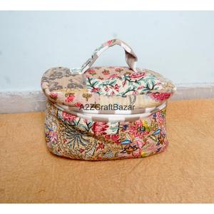 Juego de 3 Bolsas Organizadoras de Maquillaje y Cosméticos, Portátiles, con Cierre, Ecológicas, Estampadas, 100% Algodón Puro, al por Mayor - Product Image 2