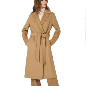 Abrigo Largo Vintage para Mujer con Cierre de Cinturón |   Proveedor Mayorista OEM - Product Image 1