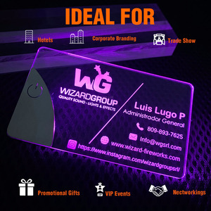 Tarjeta Magnética Acrílica Transparente Premium con Luz LED, Logotipo Personalizado, Impresión UV, Laminación de Película, Fabricante OEM al por Mayor - Product Image 5