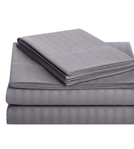 NWK INDUSTRY Model 309 Navy Blue <b>Striped</b> Full Size Duvet Cover <b>Set</b> with Pillowcases Hotel Style <b>Bedding</b> for Four Seasons - Product Image 5