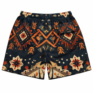 Pantalones Cortos de Playa Personalizados con Estampado Completo para Hombre, Poliéster, Ropa de Calle de Verano, Cintura Elástica con Cordón, Suministro al por Mayor - Product Image 3