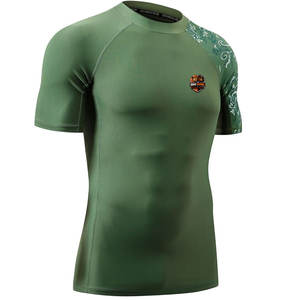 Camiseta de Compresión de Manga Corta, Transpirable, de Secado Rápido, Ligera, de Tela Elástica, para Entrenamiento Intensivo y Rutinas de Fitness - Product Image 3