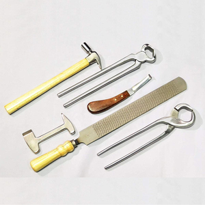Wholesale Price Leather <b>Roll</b> Bags Equine Hooves Grooming <b>Kit</b> Horseshoe Trimming Stainless Steel 8 piece Set Farrier Tools <b>Kit</b> - Product Image 3