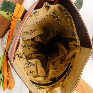 Women's Summer Hobo Bag Large Genuine Cowhide Leather Handtooled <b>Concealed</b> Carry Shoulder Strap Portable Western Style Boot - Product Image 5