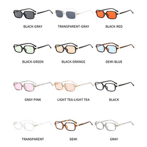 European American Women's Ins Street Style <b>Photo</b> Styling Sunglasses <b>Small</b> <b>Frame</b> Square Sunglasses Black Internet Celebrities - Product Image 4