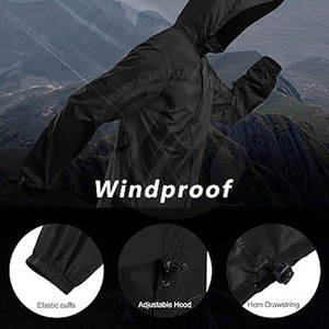 Chaqueta de lluvia para hombre de nuevo diseño, manga larga, de nailon/poliéster, en venta. - Product Image 3