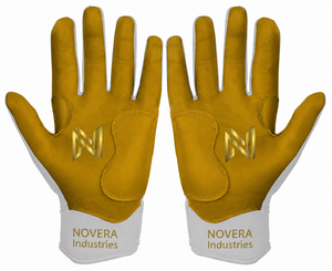 Gants de frappeur de baseball et de softball personnalisés OEM ODM, qualité supérieure, fermeture auto-agrippante, cuir véritable - Product Image 2
