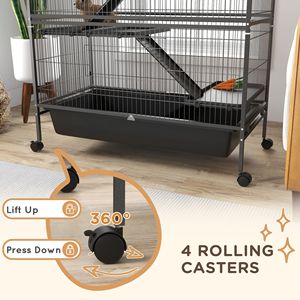 Gabbia per Animali Domestici in Acciaio Inox e Vetro per Criceti Piccoli, Medi e Grandi - Uso Interno e Personalizzabile di Lusso - Product Image 5