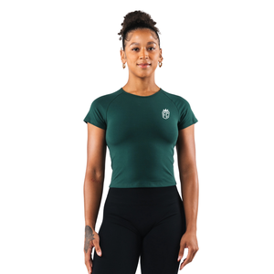 Camiseta Deportiva para Mujer, Manga Corta, Ajuste Elástico, Tela Suave y Ligera, Ropa Deportiva Informal para el Día a Día, Ropa de Gimnasio - Product Image 1