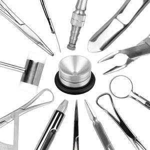 Instrumentos Dentales, Kit de Instrumentos Quirúrgicos Dentales, Kit de Cirugía de Implantes Dentales de Acero Inoxidable para Laboratorio Dental, por Dentavex - Product Image 4