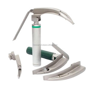 Laringoscopio eléctrico McCoy de fibra óptica: componentes de acero de laringoscopio de video ENT profesional médico para vías respiratorias avanzadas - Product Image 5