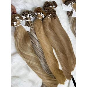 Extensions de cheveux invisibles à pointe plate, vierges vietnamiennes, double épaisseur, ultra-lisses, blond sable pré-coloré, vente en gros - Product Image 6