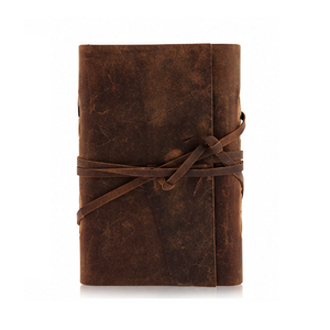 Carnet en cuir véritable fait main, style vintage antique, avec fermeture à sangle – Vente en gros, personnalisation de logo - Product Image 5