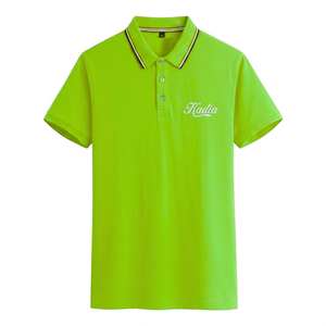 Polo en piqué pour homme avec logo personnalisé, respirant, en coton, manches courtes, polos de golf de haute qualité, polos de sport personnalisables - Product Image 2