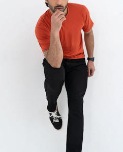 เสื้อยืดโอเวอร์ไซส์ผู้ชายผ้าฝ้ายแท้ 100% คุณภาพพรีเมียม ตัดเย็บพิเศษ ทรงบ็อกซี่ คอเต่า ผ้าถัก ลดราคาฤดูร้อน - Product Image 6