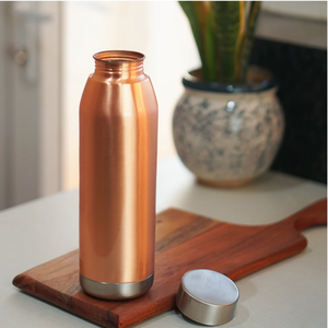 Botella de Cobre 100% Natural al por Mayor para el Hogar y Viajes, Botella para Beber con Diseño Moderno, Empaque Personalizado para el Hogar y la Cocina - Product Image 4