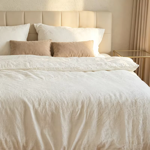 Ensemble de literie en lin 100% lin français, housses de couette écologiques pour la maison - Product Image 6