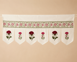 Banderines de Tela con Estampado Floral en Forma de Arco Personalizados, Banderas Decorativas para Bodas, Baby Showers, Decoración del Hogar - Product Image 1