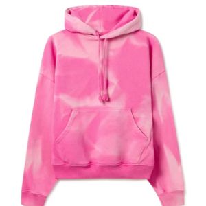 Sweat à capuche surdimensionné personnalisé pour homme, brodé numériquement, effet délavé soleil, 100 % coton écologique - Product Image 1