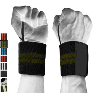 Hook Loop Weightlifting Wrist Straps Adjustable for Closure Unisex Cotton Rubber Gym <b>Training</b> Deadlift Grip Support Heavy - Product Image 1