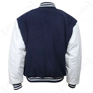 New Trendy Lettermen Bomber Jacket 100% Wool/Polyester/Cotton Canvas Casual Winter Front Logo Customizable Fabric Fleece Lining - Product Image 2