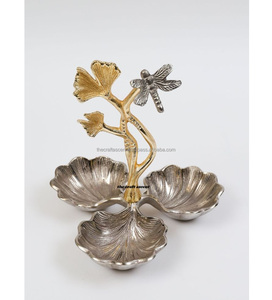 Vente en gros Centre de table de décoration en métal pour mariage hôtel restaurant Pièces centrales de table Design luxueux Bol de service en métal aluminium - Product Image 5