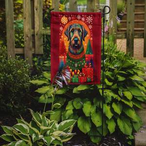 Irish Wolfhound Holiday Christmas Garden Flag Multicolor Mailbox Bannière de cour décorative pour Patio Artwork et parterres de fleurs - Product Image 2