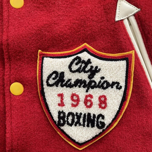 Wholesale Custom Chenille Embroidery Leather Sleeves <b>Men</b> Winter Varsity Jacket High Quality Breathable Windproof Front High - Product Image 5