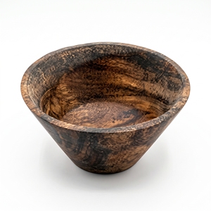 Tazón de Madera de Teca Sólida de Grado Alimenticio, Tazón Natural con Borde Natural para Frutas y Ensaladas, Utensilio de Cocina de Madera Hecho a Mano, Herramienta Decorativa Balinesa Premium - Product Image 1