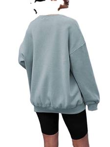 Sweatshirts à capuche en molleton pour femmes, pulls à col rond surdimensionnés, pulls décontractés confortables, mode d'automne, sweat-shirt pour femmes pour hommes - Product Image 4