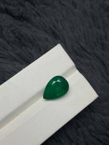 Émeraude naturelle de forme poire, vert vif, qualité supérieure, pierre précieuse non montée - Product Image 4