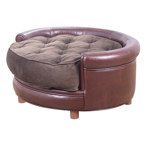 Cama Redonda Moderna para Mascotas Mikahome, para Perros Pequeños y Gatos, con Espuma de PU, Terciopelo Ortopédico, Cojín Extraíble y Lavable - Product Image 2