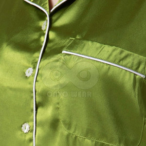 Ensemble de vêtements de détente en satin de qualité supérieure pour femmes, pyjama deux pièces, chemise et pantalon, vêtements décontractés pour la maison - Product Image 6