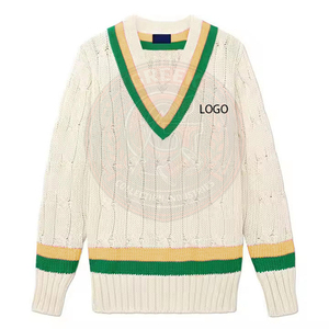 Cardigan d'hiver en acrylique tricoté à col en V pour hommes et femmes, manches longues, respirant, anti-plis, avec boutons recouverts - Product Image 5