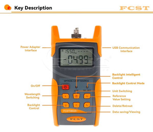 FCST080202 Tragbarer hand gehaltener Glasfaser <span class=keywords><strong>tester</strong></span> 1310/1550nm Lichtquelle für FTTH und Netzwerk mit FC-Anschluss typ - Product Image 6