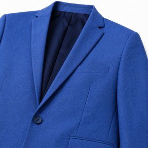 Chaqueta Blazer Azul Rey para Hombre |   Traje Formal con Logotipo Personalizado para Bodas, Negocios y Fiestas - Product Image 4